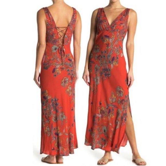 Free People Dresses & Skirts - Free People Never Too Late Floral Maxi Dress